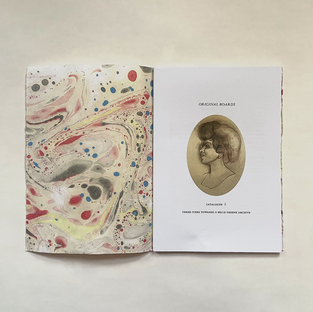 CATALOG 1: Three Items Towards a Belle Greene Archive