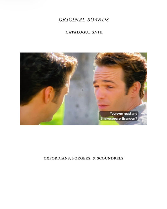 CATALOG XVIII: Oxfordians, Forgers & Scoundrels
